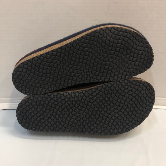 Women’s STEGMANN Navy Blue Wool Cork Clog Slippers - Picture 5 of 7